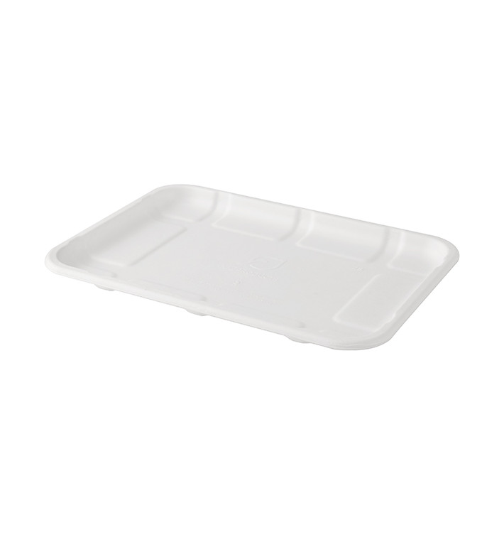 Bandeja de Caña de Azúcar 21,6x15,3x1,5cm (50 Uds) Bandeja de Caña de Azúcar 21,6x15,3x1,5cm (50 Uds)