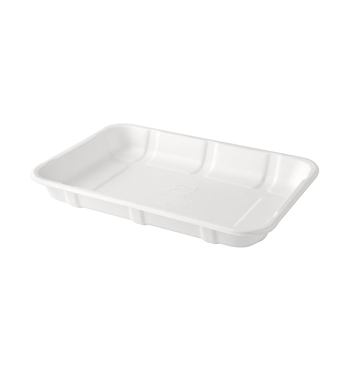 Bandeja de Caña de Azúcar 21,6x15,3x2,6cm (50 Uds) Bandeja de Caña de Azúcar 21,6x15,3x2,6cm (50 Uds)