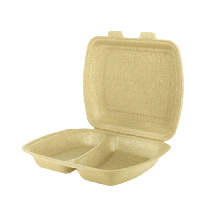 Envase MenuBox XPP 2C Beige 24x20,5x7cm (50 Uds) Envase MenuBox XPP 2C Beige 24x20,5x7cm (50 Uds)