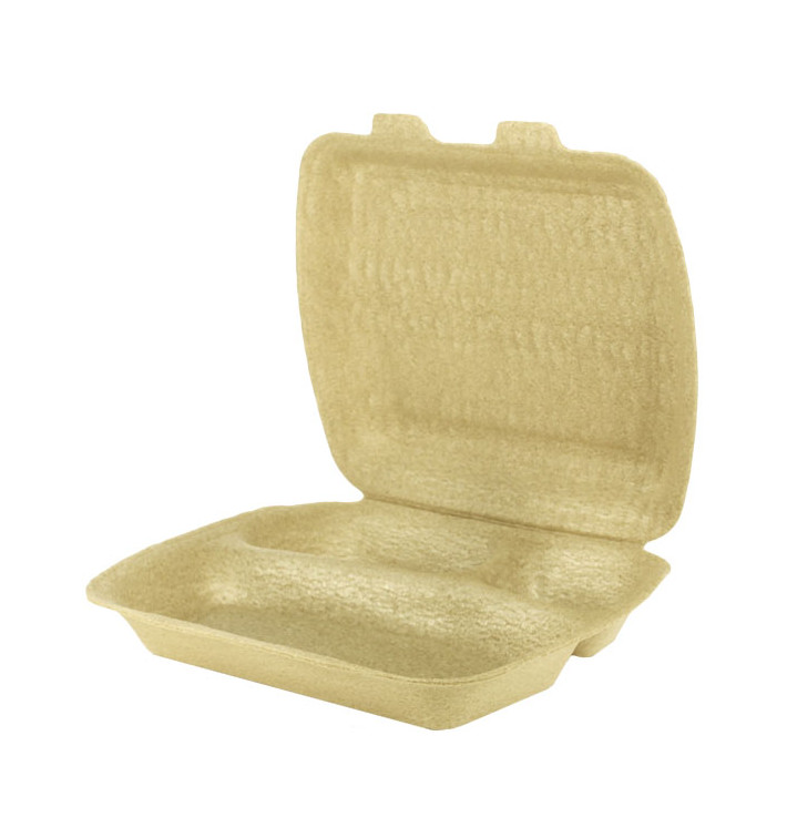 Envase MenuBox XPP 3C Beige 24x20,5x7cm (50 Uds) Envase MenuBox XPP 3C Beige 24x20,5x7cm (50 Uds)