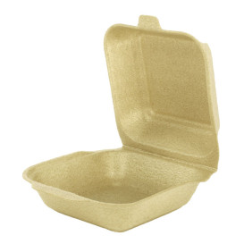 Envase Hamburguesa XPP Beige 15x15x7cm (125 Uds)