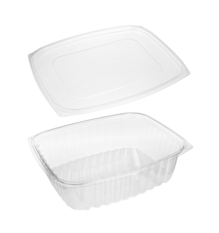 Envase Compostable PLA con Tapa 1420ml (50 Uds) Envase Compostable PLA con Tapa 1420ml (50 Uds)