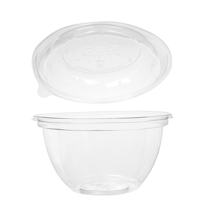 Ensaladera Con Tapa PLA 530ml (50 Uds) Ensaladera Con Tapa PLA 530ml (50 Uds)