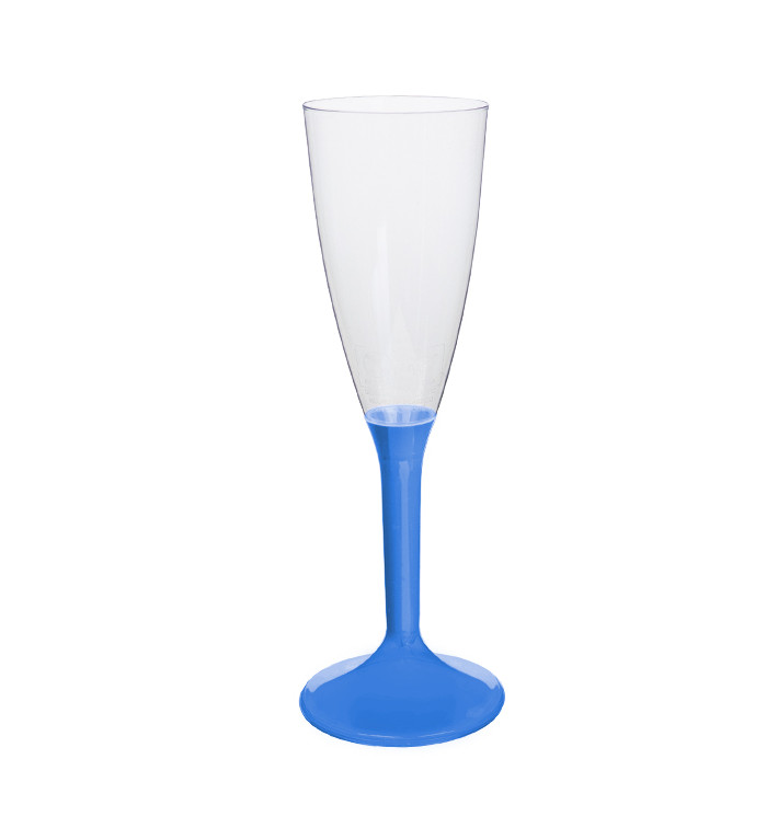 Copa Plástico Cava Pie Azul Mediterráneo 120ml 2P (20 Uds) Copa Plástico Cava Pie Azul Mediterráneo 120ml 2P (20 Uds)