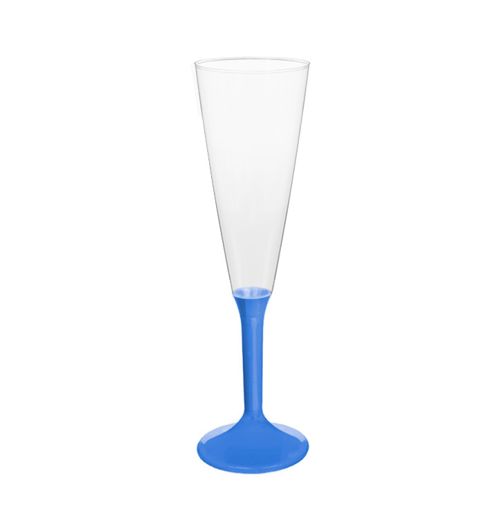 Copa Plástico Cava Pie Azul Mediterráneo 160ml 2P (20 Uds) Copa Plástico Cava Pie Azul Mediterráneo 160ml 2P (20 Uds)
