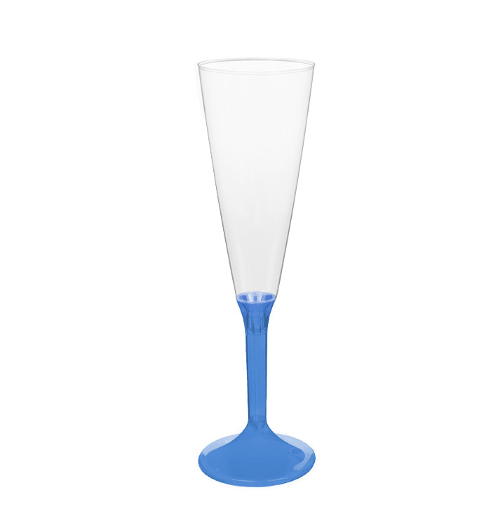 Copa Plástico Cava Pie Azul Transp. 160ml 2P (20 Uds) Copa Plástico Cava Pie Azul Transp. 160ml 2P (20 Uds)