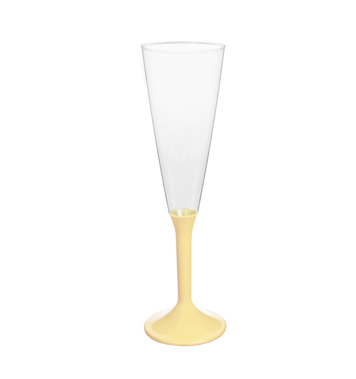 Copa Plástico Cava Pie Crema 160ml 2P (20 Uds) Copa Plástico Cava Pie Crema 160ml 2P (20 Uds)