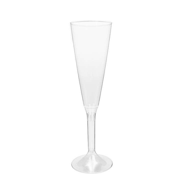 Copa Plástico Cava Pie Transparente 160ml 2P (20 Uds) Copa Plástico Cava Pie Transparente 160ml 2P (20 Uds)