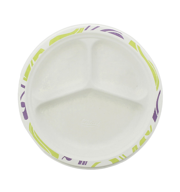 Plato Chinet 3 Compartimentos 260mm Flavour (135 Uds) Plato Chinet 3 Compartimentos 260mm Flavour (135 Uds)