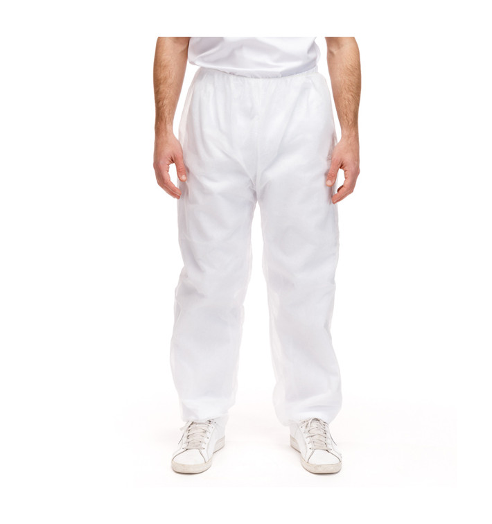 Pantalón TST de PP Industrial Blanco 30gr. (1 Ud) Pantalón TST de PP Industrial Blanco 30gr. (1 Ud)