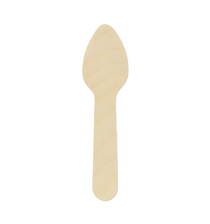 Mini Cuchara de Madera 7,5cm (100 Uds) Mini Cuchara de Madera 7,5cm (100 Uds)