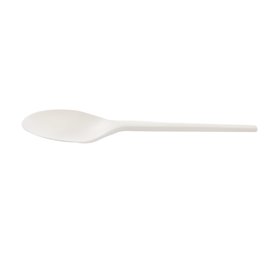 Cuchara Biodegradable CPLA Blanca 16,5cm (25 Uds)