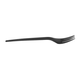 Tenedor Biodegradable CPLA Negro 17cm (25 Uds)