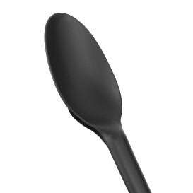 Cuchara Biodegradable CPLA Negro 16,5cm (25 Uds)