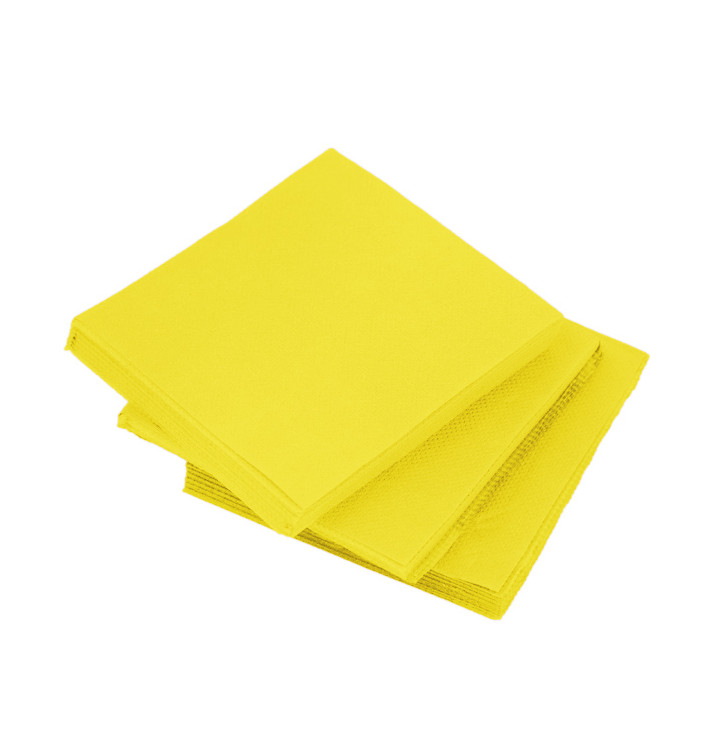 Servilleta de Papel Micropunto 20x20cm 2C Amarilla (90 Uds) Servilleta de Papel Micropunto 20x20cm 2C Amarilla (90 Uds)