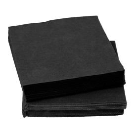 Servilleta de Papel Micropunto 20x20cm 2C Negra (100 Uds)