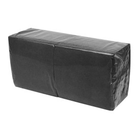 Servilleta de Papel Micropunto 20x20cm 2C Negra (100 Uds)
