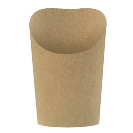 Vaso Cartón Kraft para Fritos y Wraps Ø8,1x11,5cm (1.320 Uds)