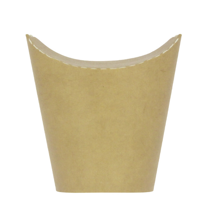 Vaso Antigrasa Cartón Efecto Kraft con Solapa 14Oz/420ml (50 Uds) Vaso Antigrasa Cartón Efecto Kraft con Solapa 14Oz/420ml (50 Uds)