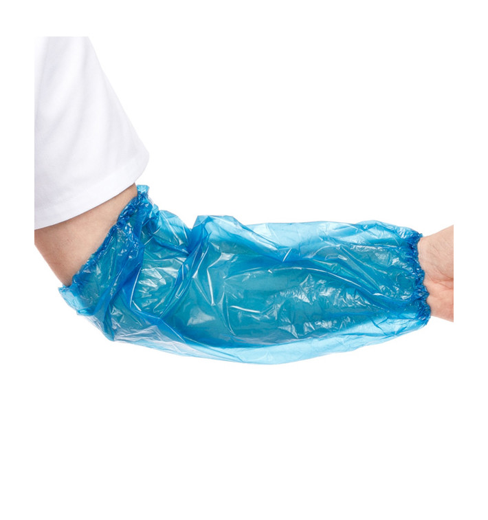 Manguitos en Polietileno 18x44cm G80 Azul (100 Uds) Manguitos en Polietileno 18x44cm G80 Azul (100 Uds)