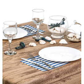 Mantel Papel Cortado 1,2x1,2m Kraft "Madera" 40g (300 Uds)