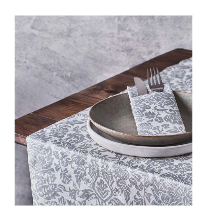 Mantel Rollo Airlaid 0,4x48m "Versalles" Gris 50g/m² P30cm (1 Ud) Mantel Rollo Airlaid 0,4x48m "Versalles" Gris 50g/m² P30cm (1 Ud)