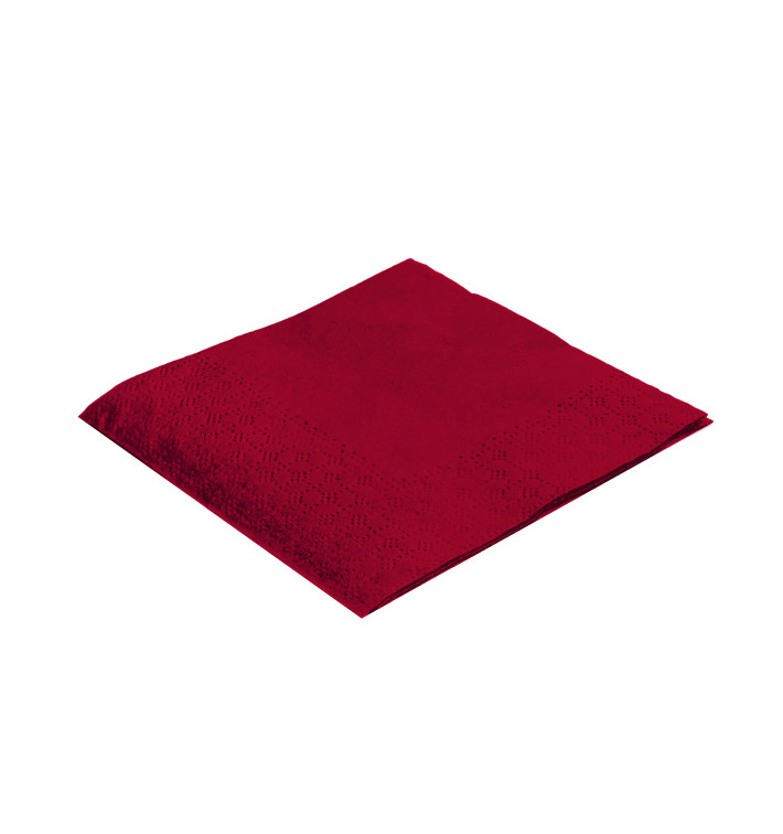 Servilleta de Papel Cocktail 20x20cm 2C Burdeos (100 Uds) Servilleta de Papel Cocktail 20x20cm 2C Burdeos (100 Uds)