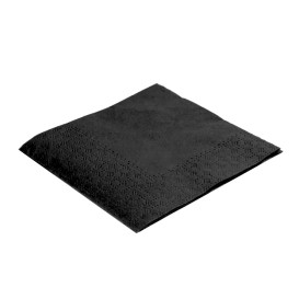 Servilleta de Papel Cocktail 20x20cm 2C Negra (100 Uds)