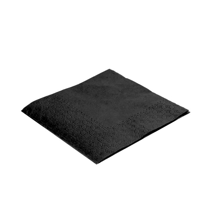 Servilleta de Papel Cocktail 20x20cm 2C Negra (100 Uds) Servilleta de Papel Cocktail 20x20cm 2C Negra (100 Uds)