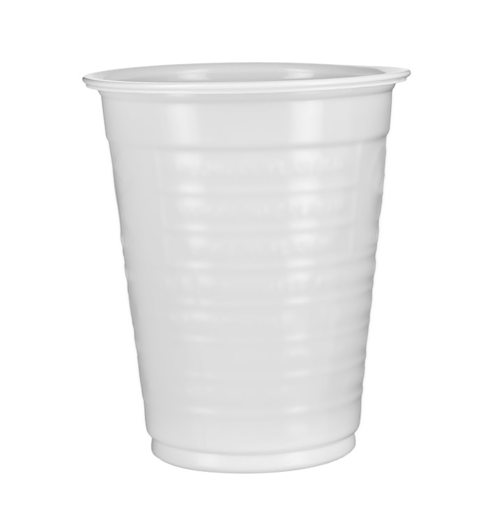 Vaso de Plástico PS Blanco 200ml Ø7,0cm (100 Uds) Vaso de Plástico PS Blanco 200ml Ø7,0cm (100 Uds)