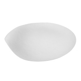 Plato Wasara Blanco Biodegradable Maru M (50 Uds)