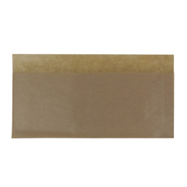 Bolsa Antigrasa Abierta 25x13/10cm Natural (100 Uds)