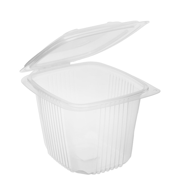 Tarrina Bisagra PP Transparente 750ml 142x123mm (50 Uds) Tarrina Bisagra PP Transparente 750ml 142x123mm (50 Uds)