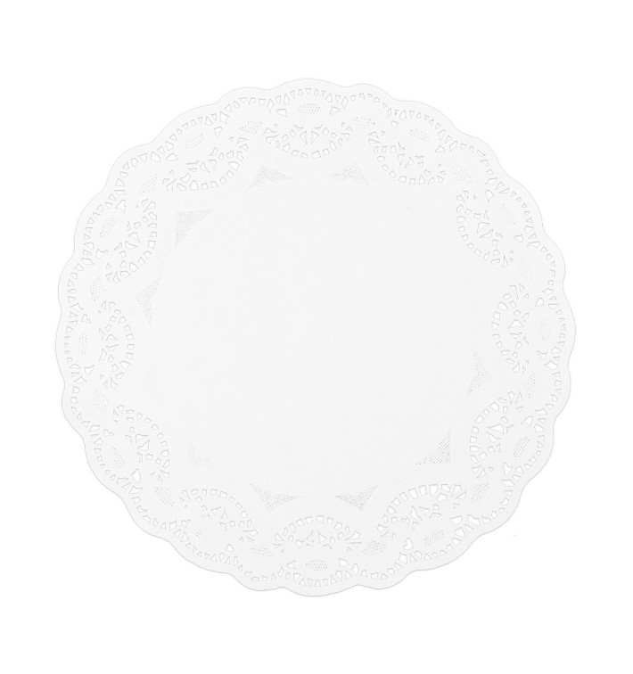 Rodal de Papel Calado Blanco Litos Ø340mm (250 Uds) Rodal de Papel Calado Blanco Litos Ø340mm (250 Uds)