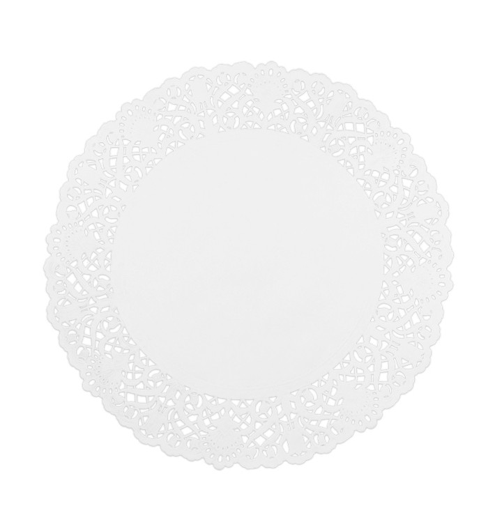 Rodal de Papel Calado Blanco Litos Ø240mm (250 Uds) Rodal de Papel Calado Blanco Litos Ø240mm (250 Uds)