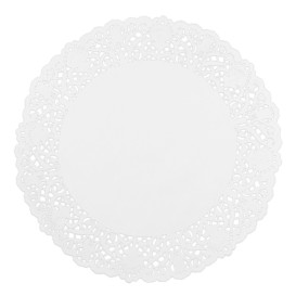 Rodal de Papel Calado Blanco Litos Ø260mm (250 Uds)