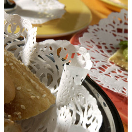 Rodal de Papel Calado Blanco Litos Ø140mm (250 Uds)