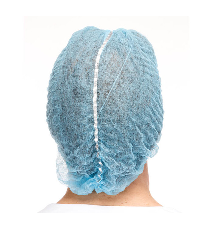 Gorros de Polipropileno Acordeón Detectable Azul Ø53cm (100 Uds) Gorros de Polipropileno Acordeón Detectable Azul Ø53cm (100 Uds)