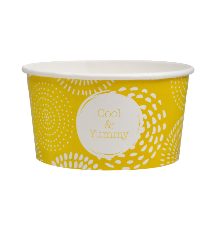 Tarrina de Cartón para Helados 5oz/140ml "Cool&Yummy" (1000 Uds)