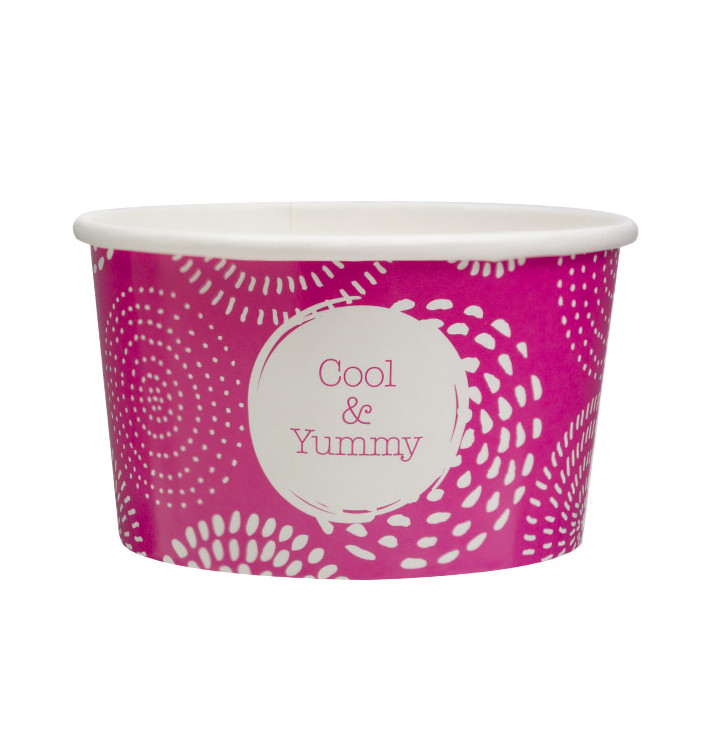 Tarrina de Cartón para Helados 6,5oz/195ml "Cool&Yummy" (1.260 Uds)