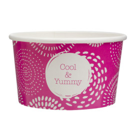 Tarrina de Cartón para Helados 6,5oz/195ml "Cool&Yummy" (45 Uds)