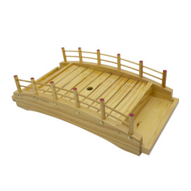 Bandeja Puente para Sushi de Madera 43x21,5x12,5cm (1 Ud)