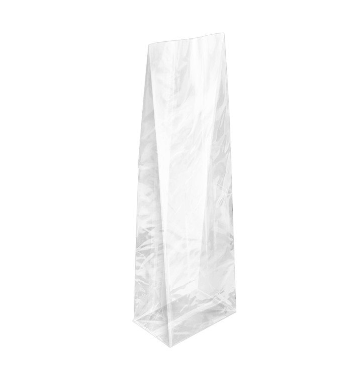 Bolsas Polipropileno Fondo Cuadrado 8x24+5cm G160 (100 Uds) Bolsas Polipropileno Fondo Cuadrado 8x24+5cm G160 (100 Uds)
