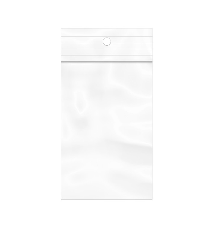 Bolsas Zip con Autocierre y Taladro Circular 4x6cm G200 (100 Uds) Bolsas Zip con Autocierre y Taladro Circular 4x6cm G200 (100 Uds)