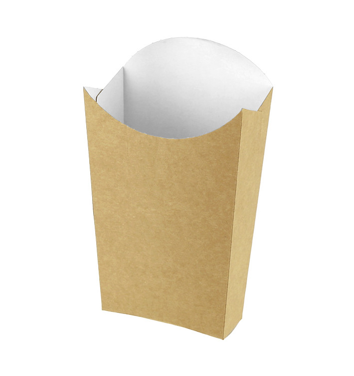 Caja Kraft para Fritas Grande 8,2x3,3x14,9cm (25 Uds) Caja Kraft para Fritas Grande 8,2x3,3x14,9cm (25 Uds)