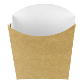 Caja Kraft para Fritas Pequeña 8,2x2,2x9cm (25 Uds)