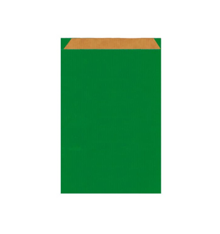 Bolsa de Papel Kraft Verde 12+5x18cm Bolsa de Papel Kraft Verde 12+5x18cm