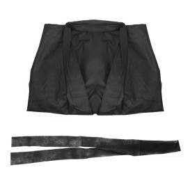 Bata Kimono en TST PP Con Cintas y Bolsillo Negro XL (1 Uds)