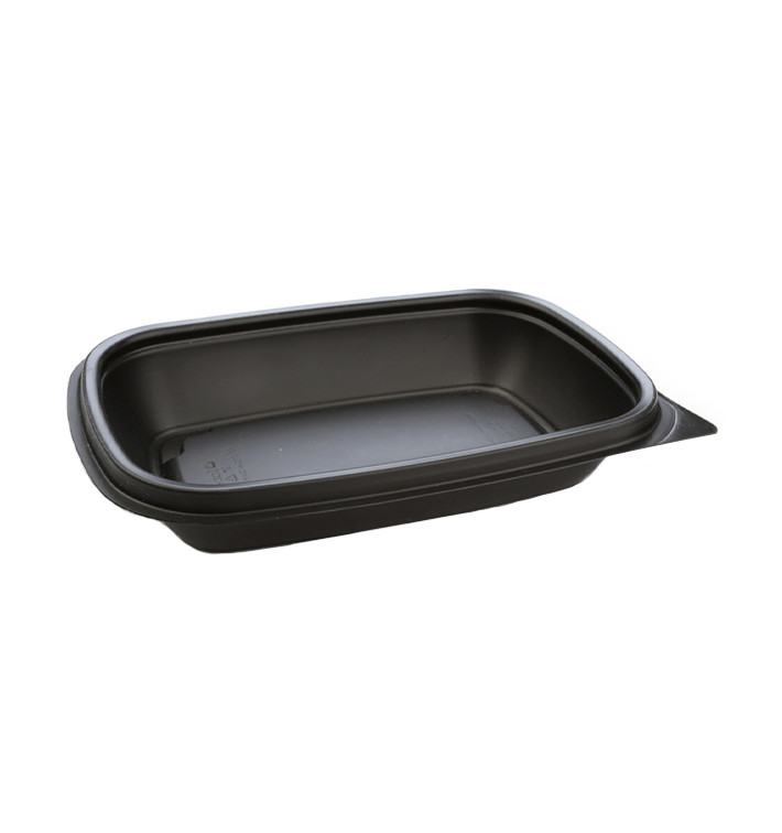 Envase Plástico PP Negro 375ml 20x13x4cm (50 Uds) Envase Plástico PP Negro 375ml 20x13x4cm (50 Uds)