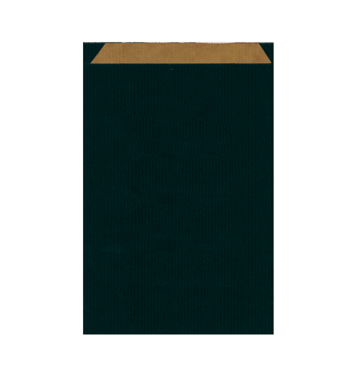 Bolsa de Papel Kraft Negra 26+9x46cm Bolsa de Papel Kraft Negra 26+9x46cm